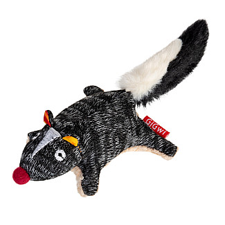GiGwi Plush - Іграшка для собак Скунс з пищалкою, 9 см