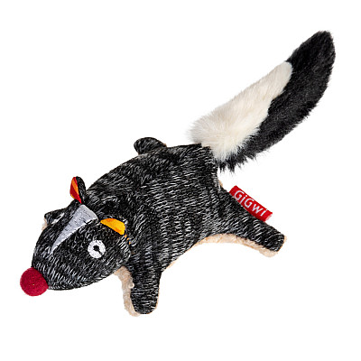 GiGwi Plush - Іграшка для собак Скунс з пищалкою