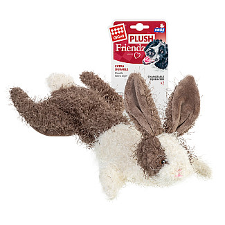 GiGwi Plush - Іграшка для собак Заєць, шкурка з пищалкою, 47 см
