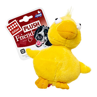 GiGwi Plush - Іграшка для собак Качка з пищалкою, 11 см