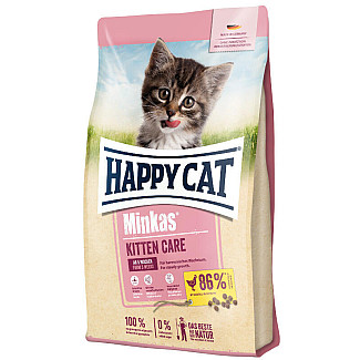 Happy Cat Minkas Kitten Care сухой корм для котят с птицей, 1.5 кг