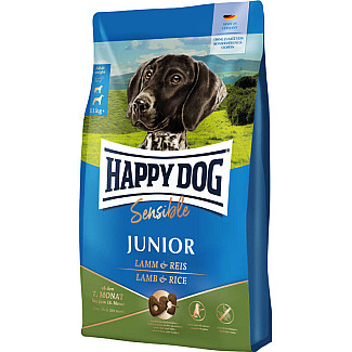 Happy Dog Sensible Junior Lamb&Rice - Сухий безглютеновий корм з ягням та рисом для юніорів середніх та великих порід віком від 7 до 18 місяців, 10 кг