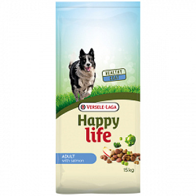 Сухой корм для собак Happy Life Adult with Salmon ХЕППИ ЛАЙФ ЛОСОСЬ