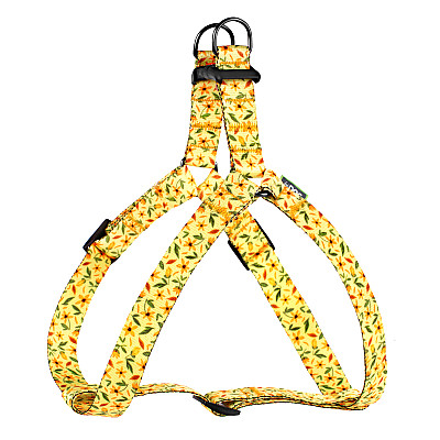 Шлея ТМ HIDOG "Flowers yellow"