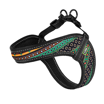 Шлея ТМ HIDOG COMFORT "Boha green",  28-34см