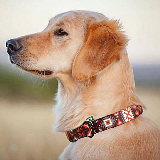 Нашийник ТМ HIDOG  "Вишиванка" 30-40 см, розмір M