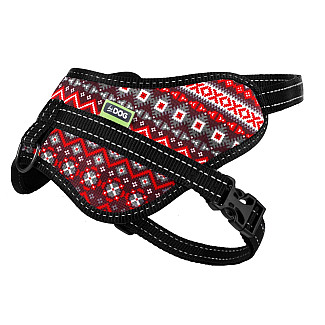 Шлея ТМ HIDOG  "Метелик" "Вишиванка", 50-65см, М