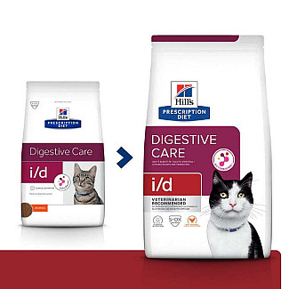 Hill’s Prescription Diet i/d Сухий корм для котів догляд за травленням, з куркою, 400 г