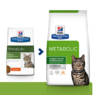 Hill’s Prescription Diet Metabolic Сухий корм для котів для контролю та зниження ваги, з куркою, 1.5 кг