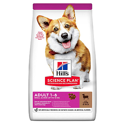 Сухой корм Hill's Science Plan Adult Small & Mini для взрослых собак малых и миниатюрных пород, с ягненком и рисом