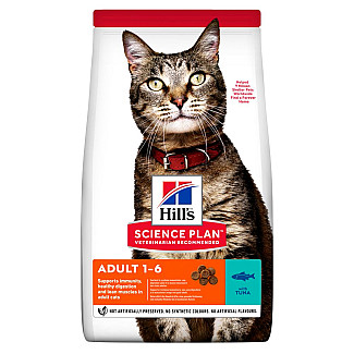 Hill's Science Plan Adult Сухий корм для дорослих котів, з тунцем, 1.5 кг
