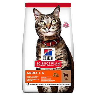 Hill's Science Plan Adult Сухий корм для дорослих котів, з ягням, 1.5 кг