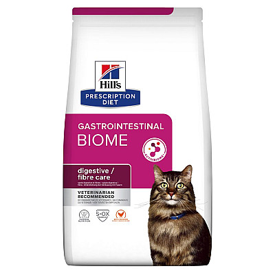 Сухой корм Hill’s Prescription Diet Gastrointestinal Biome для кошек при заболеваниях желудочно-кишечного тракта, с курицей