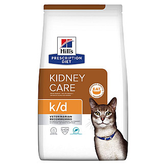 Сухой корм для кошек поддержание функции почек Hill’s Prescription Diet k/d с тунцем, 3 кг
