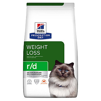 Hill’s Prescription Diet r/d Сухий корм для котів для зниження ваги, з куркою, 3 кг