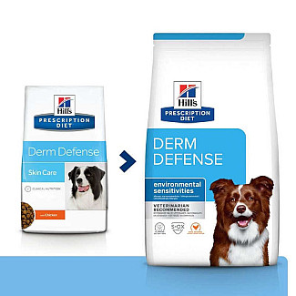 Hill’s Prescription Diet Derm Defense Сухий корм при атопічному дерматиті у собак, з куркою, 1.5 кг