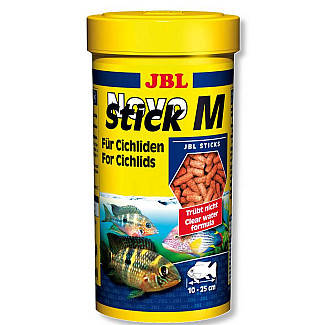 Основний корм JBL NovoStick M в формі паличок для хижих цихлид, 250 мл