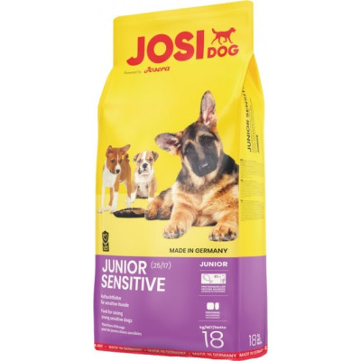 Сухий корм для цуценят і молодих собак з чутливим травленням JOSIDOG JUNIOR SENSITIVE (25/17) з домашньою птицею