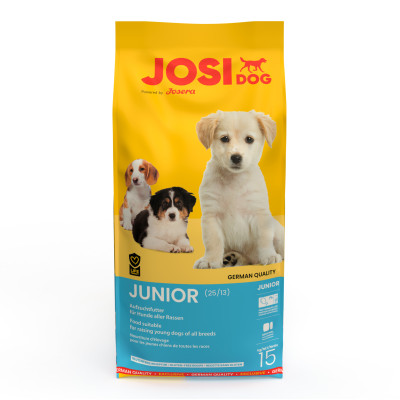Сухий корм для цуценят і молодих собак усіх порід JOSIDOG JUNIOR (25/13) з домашньою птицею