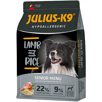 Сухий корм для дорослих собак JULIUS-К9 HighPremium SENIOR/LIGHT Гіпоалергенний Ягня та Рис
