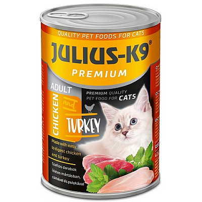 Консерва суперпреміум для котів Julius-K9 курка та індичка