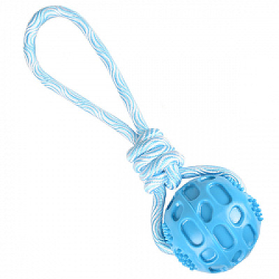 Flamingo Rudo Ball With Rope ФЛАМІНГО РУДО М`ЯЧ З МОТУЗКОЮ іграшка для собак