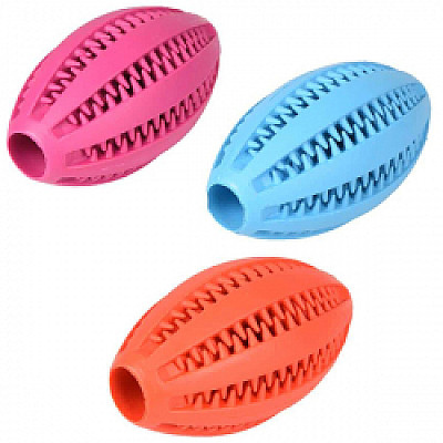 Flamingo Dental Rugby Ball ФЛАМІНГО ДЕНТАЛ РЕГБІ м`яч гумовий іграшка для собак