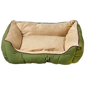 K&H Self-Warming Lounge Sleeper самосогревающийся лежак для собак и котов, S, коричневый/зеленый