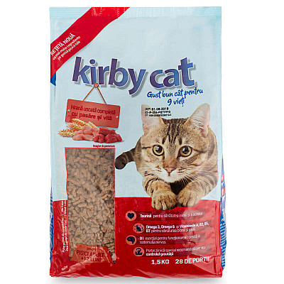 Kirby Cat Chicken & Beef - Сухой корм с курицей и говядиной для взрослых котов