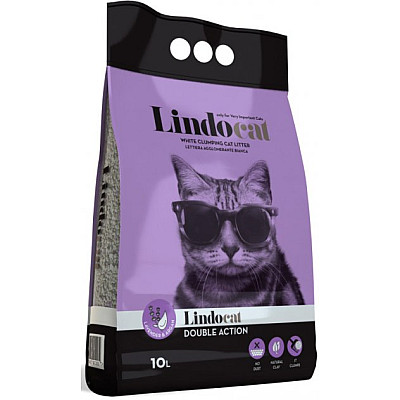 Lindocat Double Action Lavender & Argan Бентонитовый наполнитель с ароматом лаванды и арганового масла