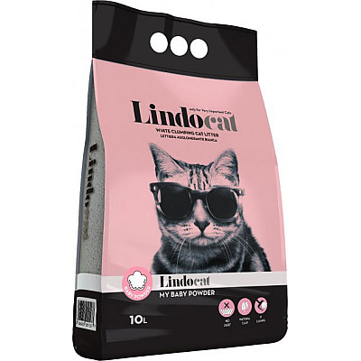 Lindocat Prestige Baby Powder Бентонитовый наполнитель для туалетов с ароматом талька