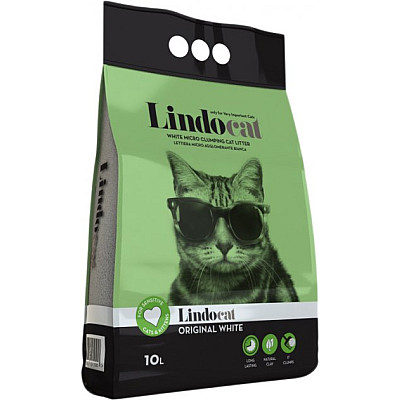 Lindocat Original White Бентонитовый наполнитель без аромата Мелкий