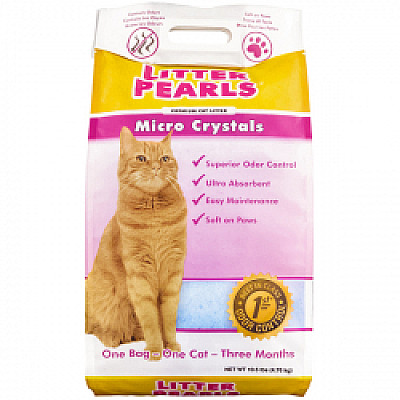 Litter Pearls Micro Crystals ЛІТТЕР ПЕРЛС МІКРО КРІСТАЛС кварцовий силікагелевий наповнювач для туалетів котів