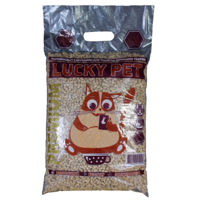 Наповнювач Lucky Pet Premium деревний для туалетів домашніх тварин