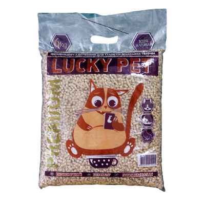 Наповнювач Lucky Pet Premium деревний для туалетів домашніх тварин