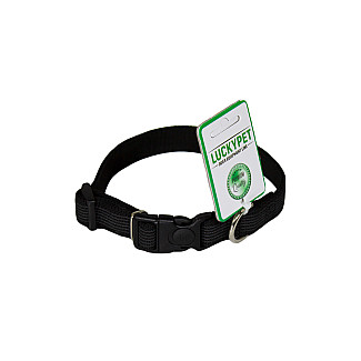 Нашийник з прогумованної стрічки підшитий Lucky Pet червоний, 2 см/25-35 см