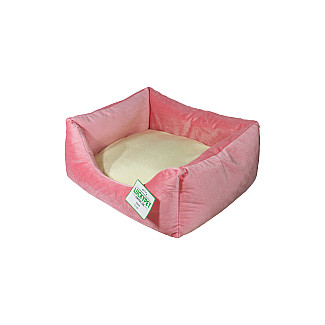 Лежак Рольф №1 Розово-кремовый Luсky Pet, 40х50х22
