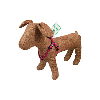 Нагрудник кожаный двойной Lucky Pet 1.0/23-30 см, розовый