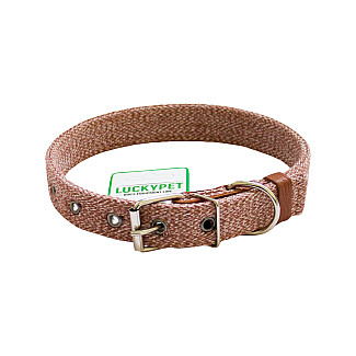 Lucky Pet Ошейник 20мм (30-40) "MELANGE" двойной, Коричневый