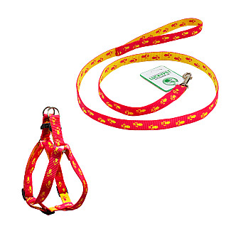 Комплект капроновий Лапки Lucky Pet 1.0/24-28/38-46 см, Червоно-жовтий