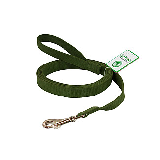 Повідець брезентовий Lucky Pet шитий зелений, 2.5 см/ 300 см