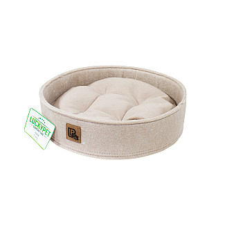 Lucky Pet лежанка Дольче круглий, Бежевий, №4 50х12 см