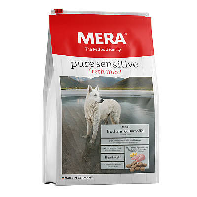 Сухий корм для собак Mera (Мера) Pure Sensitive Adult Беззерновий з індичкою та картоплею