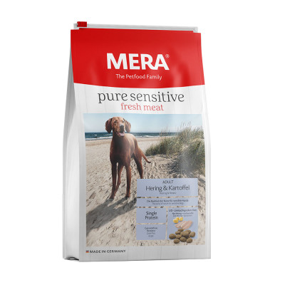 Сухий корм для собак MERA Pure Sensitive Fresh Meat Herring Potatoes  з оселедцем та картоплею