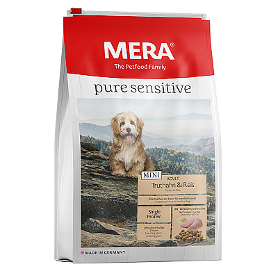 Сухий корм для собак Mera Pure Sensitive Mini Truthahn Reis  дрібних порід з індичкою та рисом