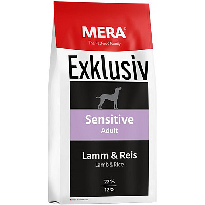 Сухий корм для собак  MERA EX sensitive Adult Lamm-Reis Adult  з чутливим травленням з ягням та рисом