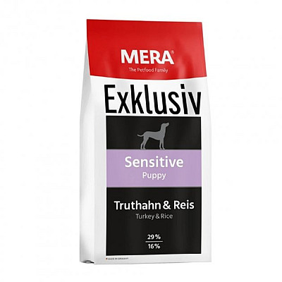 Сухий корм для собак MERA EX sensitive Adult Truthahn-Reis з чутливим травленням індичка та рис
