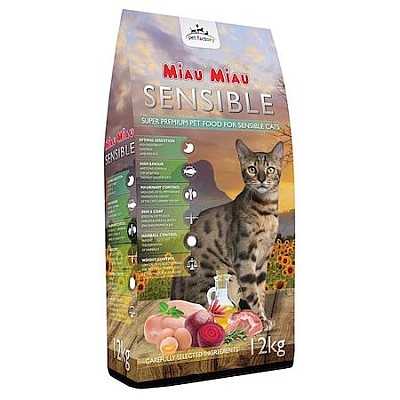 Сухий корм для котів ТМ"MIAU-MIAU" SENSIBLE