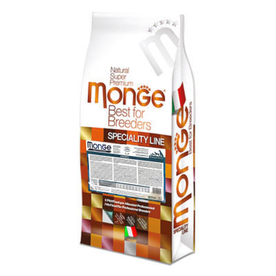 Сухой гипоаллергенный корм Monge Hypoallergenic корм с лососем и тунцом для взрослых собак всех пород
