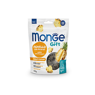 Лакомство для собак Monge Gift Dog Mobility support ягнятина с ананасами